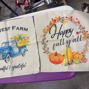 Autumn Harvest Pillow Covers Set